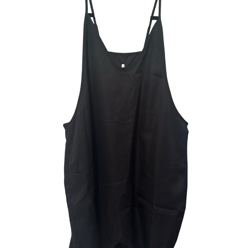 Women's Black Sleeveless Shorts Romper - Unbranded XL